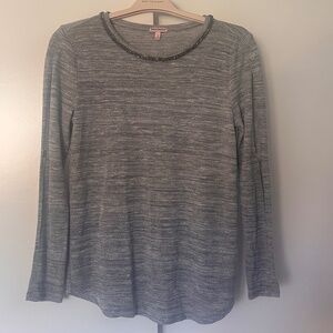 Juicy Couture Grey Long Slit Sleeve Top